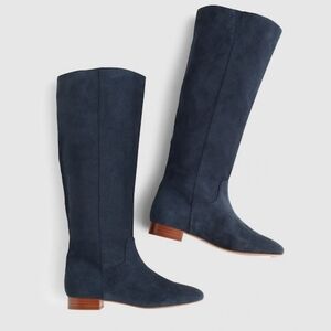 Madewell Dari Tall Suede Boot In Indigo